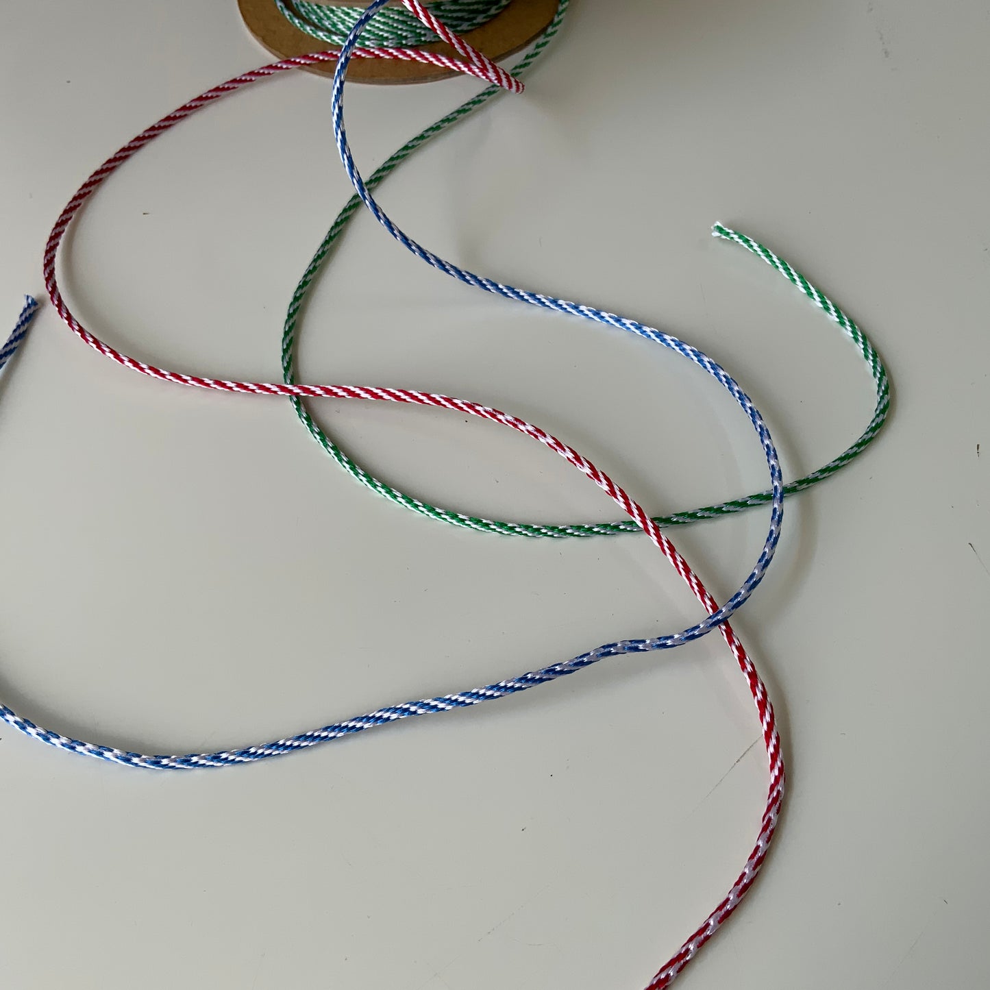 3Mm Red & White Striped Cord