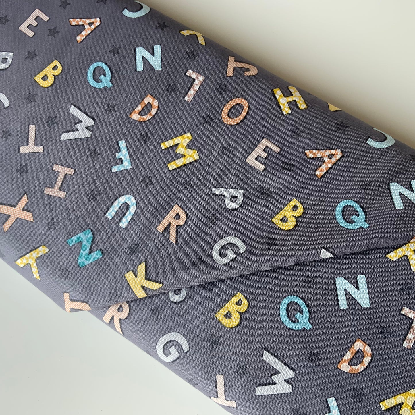 Alphabet on Dark Grey