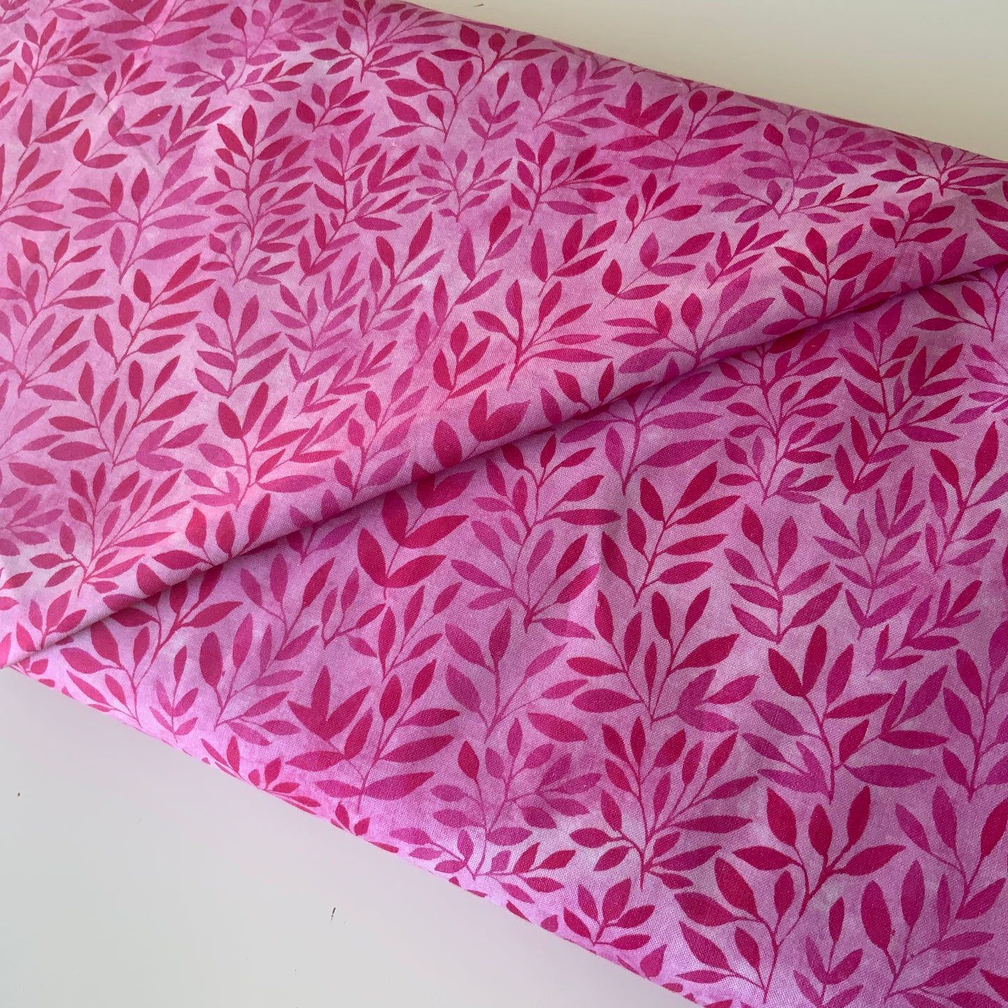 Floral Menagerie Pink Leaves