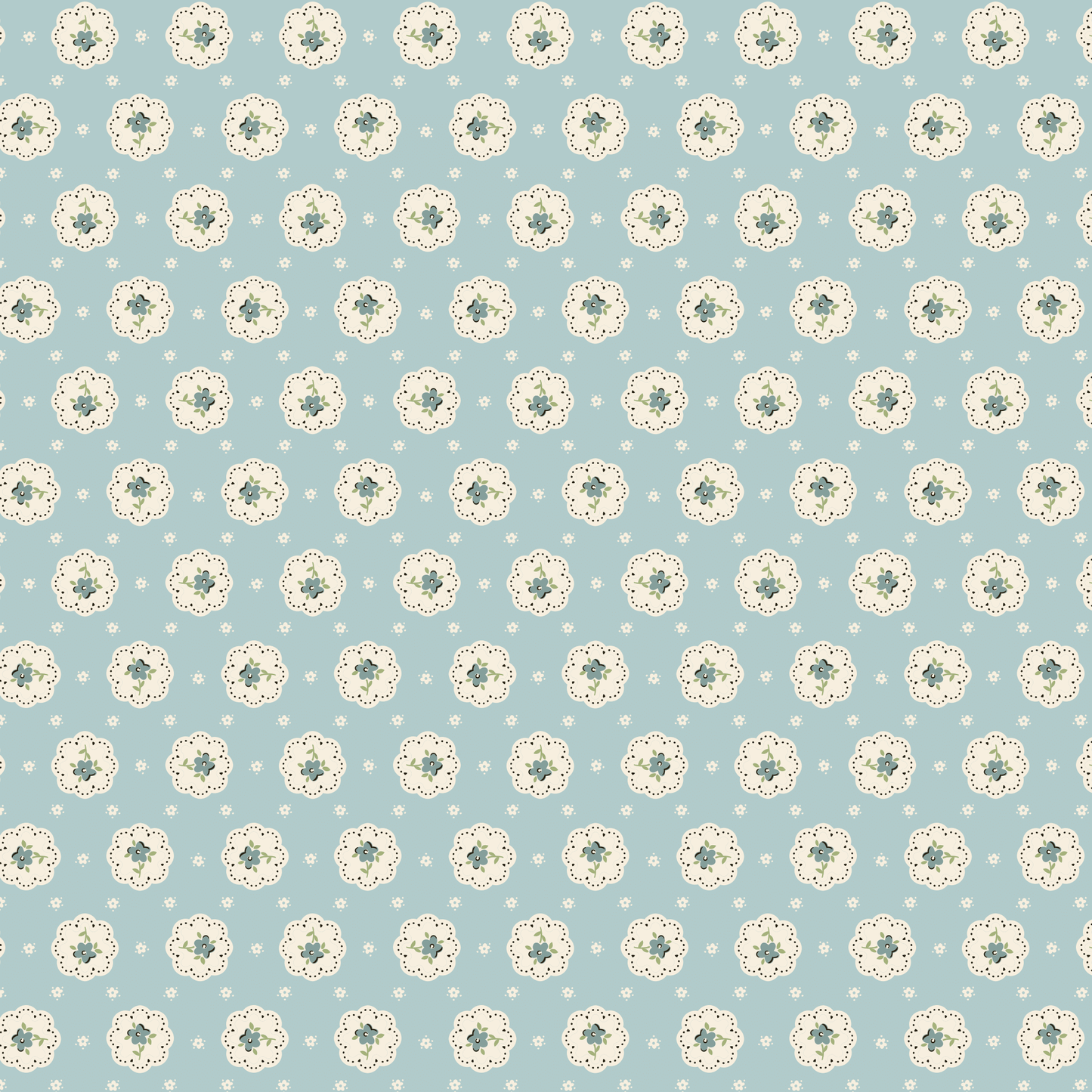Floral Doily - Bake Sale Blue - My Favourite Things