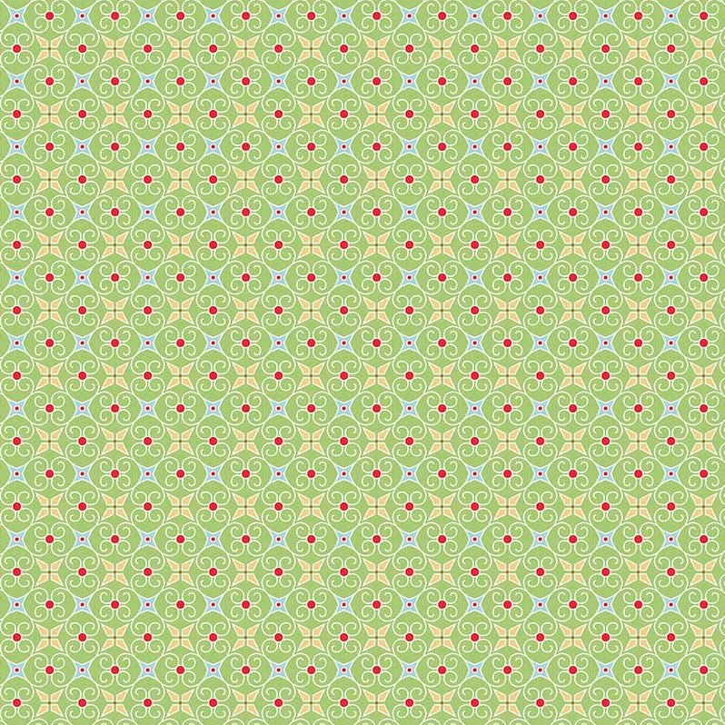 Cosy Christmas Bright Green Tile