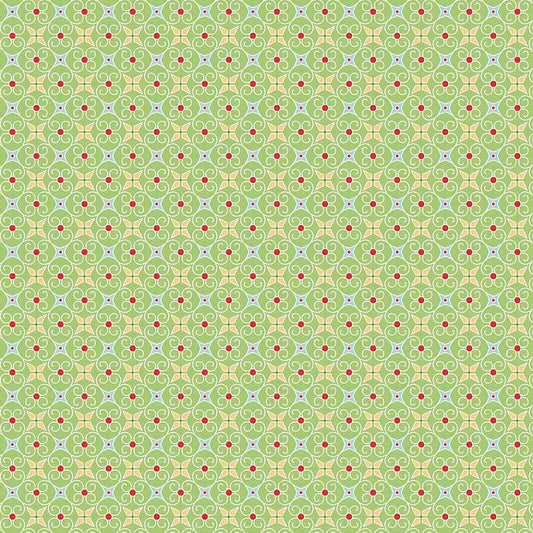 Cosy Christmas Bright Green Tile
