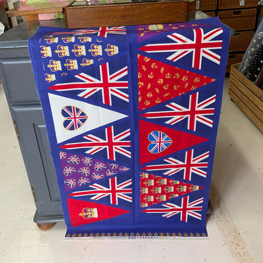 Coronation Union Jack Bunting Panel