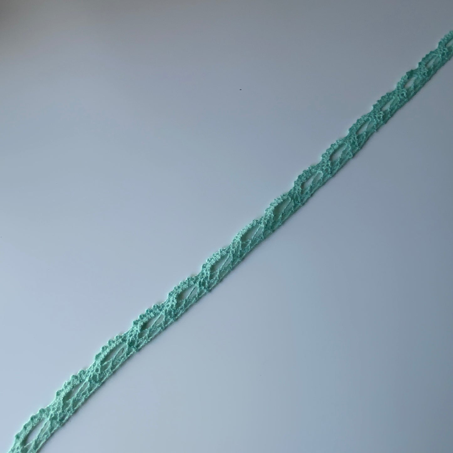 Cotton Lace Pale Turquoise 10Mm