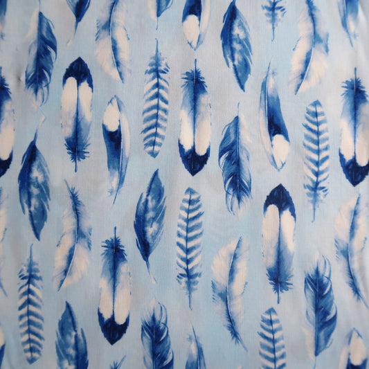 Nature Walk Indigo Feathers