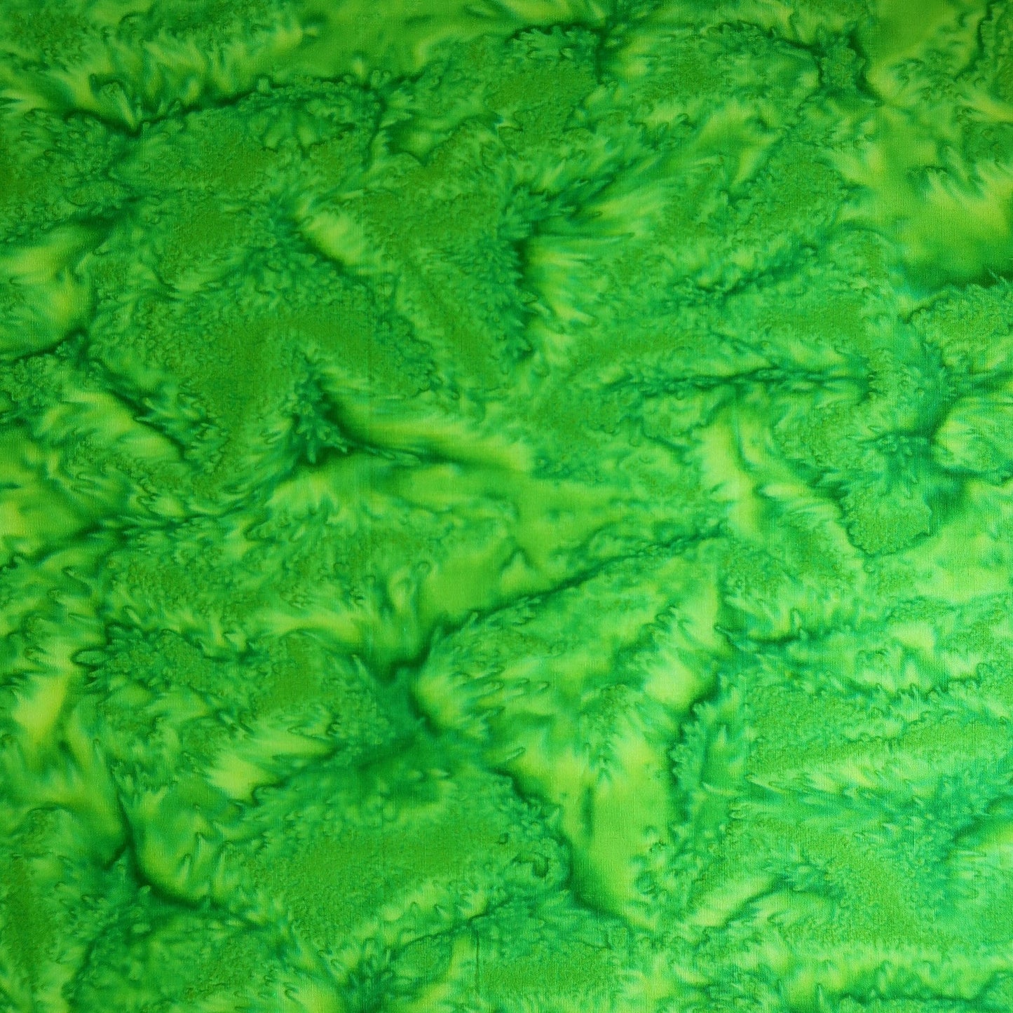 Batik Gorgeous Greens Limeade - End of Bolt - 1 metre