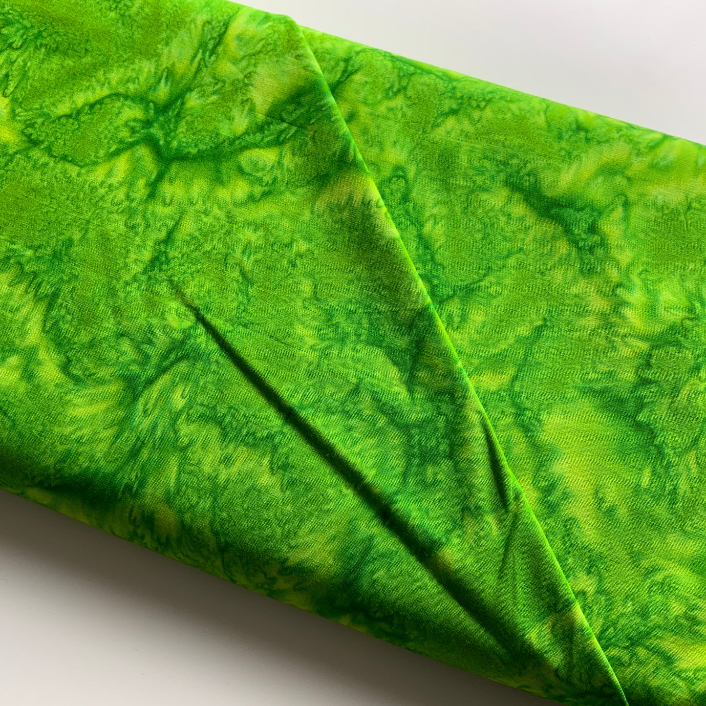 Batik Gorgeous Greens Limeade - End of Bolt - 1 metre