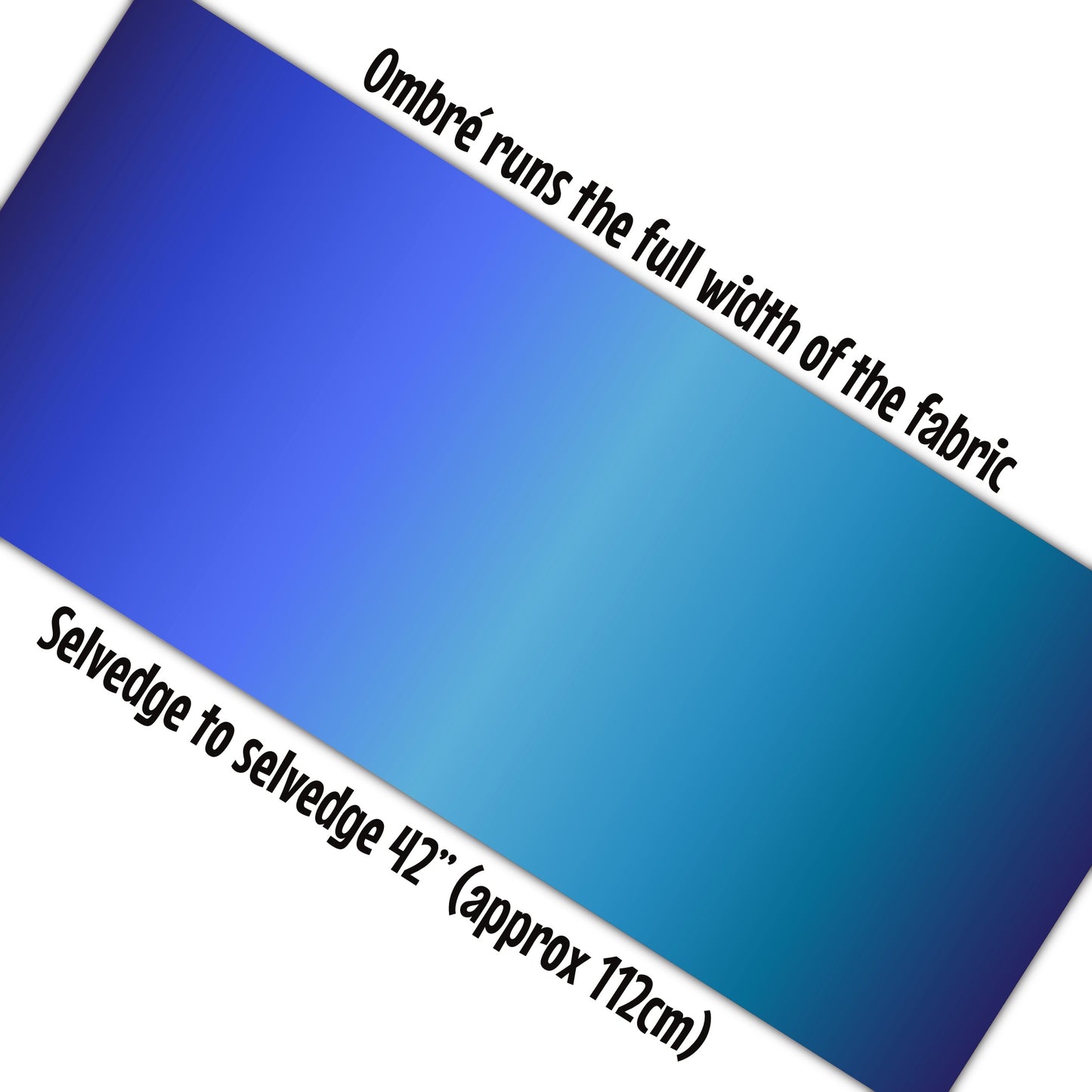 Ombré - Blue. End of Bolt 80cm