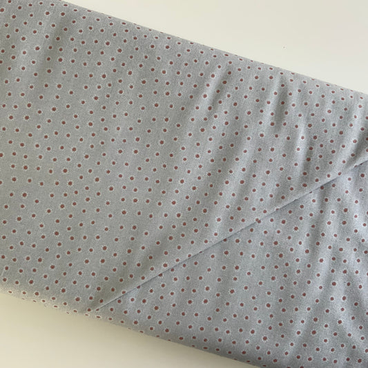Hannah'S Flowers, Tiny Flower on Grey