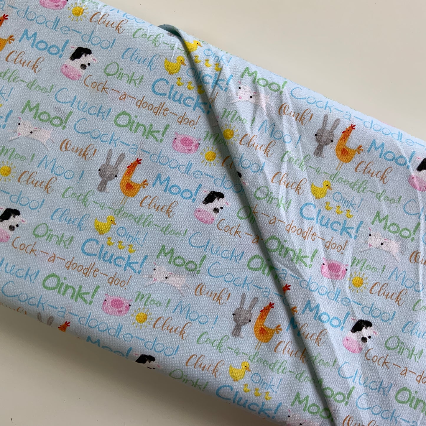 Farmyard Friends Words Blue