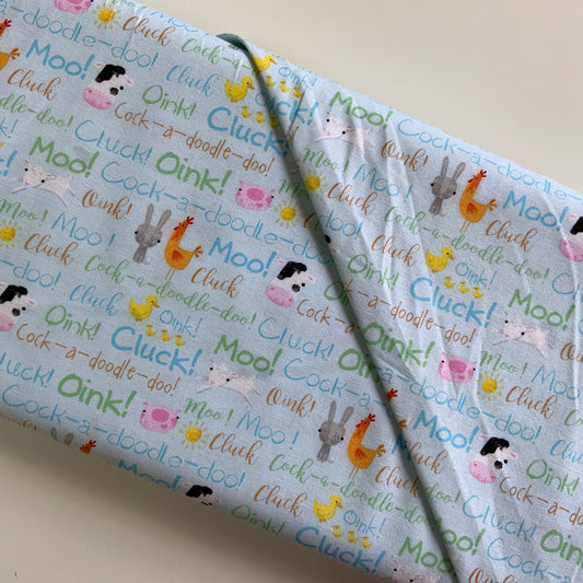 Farmyard Friends Words Blue