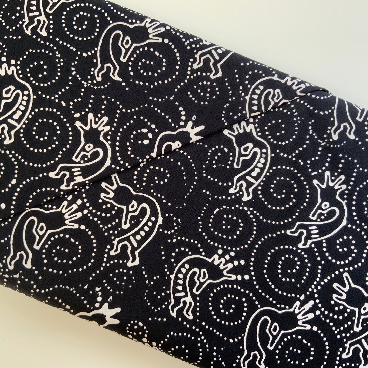 Batik Figure on Black