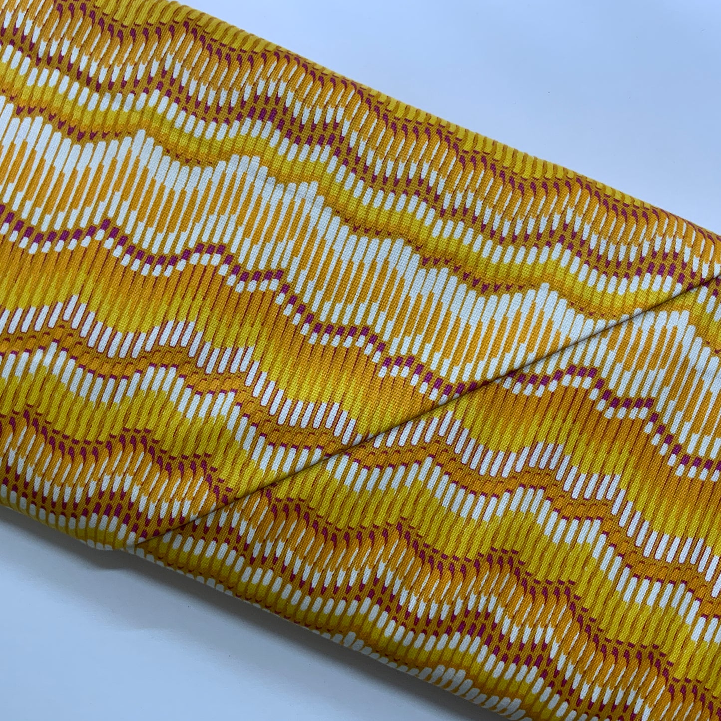 Henna Moire Stripe Yellow & Orange
