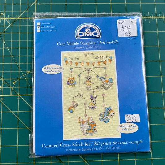 Cute Mobile Sampler - DMC - Cross Stitch Kit