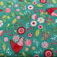 Chickens & Flowers - Teal - Smitten Chicken