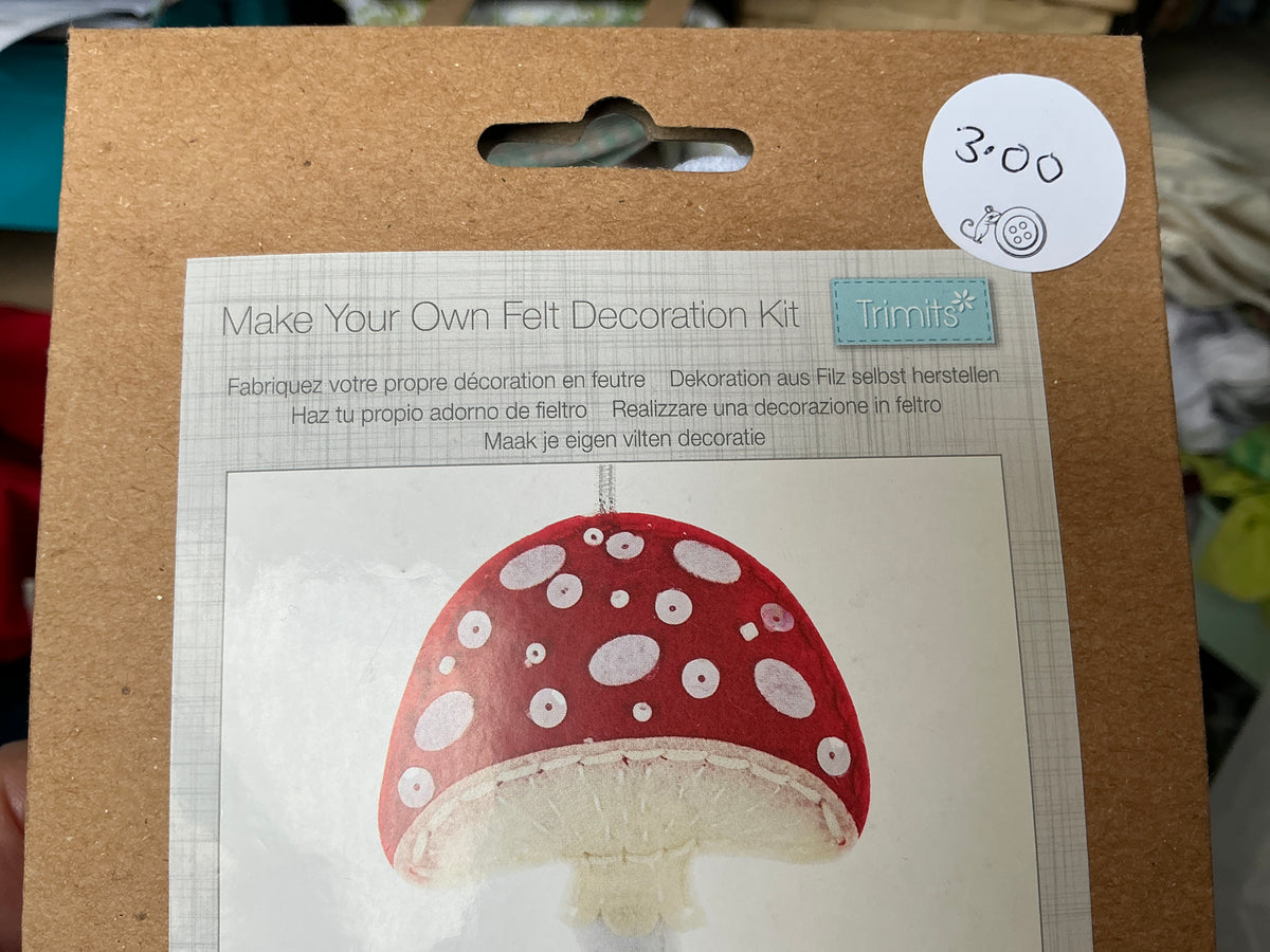 Felt Craft Kit - Toadstool
