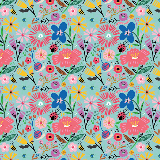 Blooming - Teal - Hey Love Bug