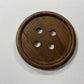Button Coaster - Natural - Wooden
