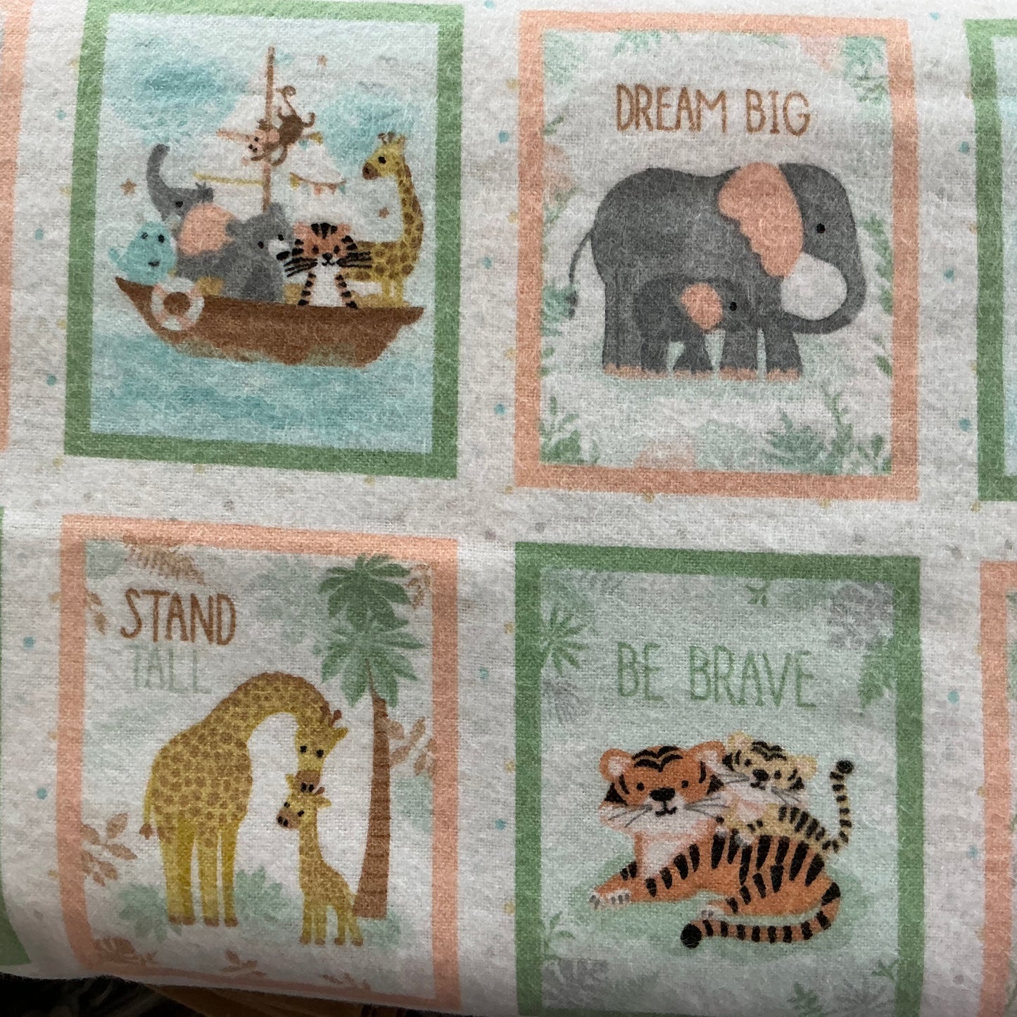 Patch Pictures of Animals - Tiny Tots - Brushed Cotton