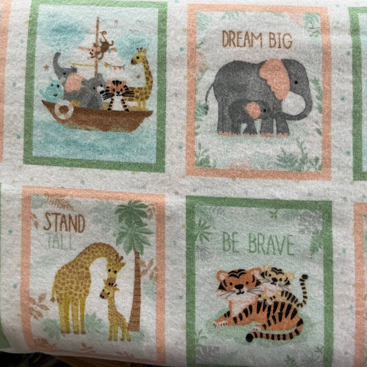 Patch Pictures of Animals - Tiny Tots - Brushed Cotton