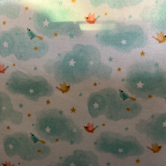 Tiny Birds, Brushed Cotton