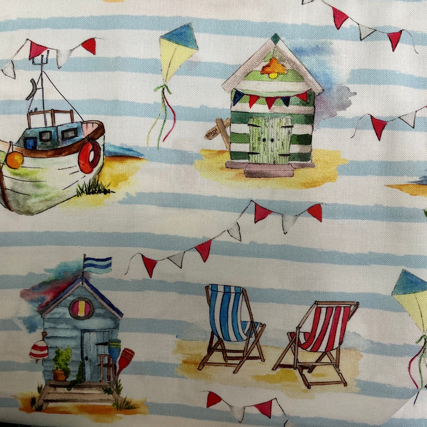 A Day By the Sea - Beach Huts by Debbie Shore