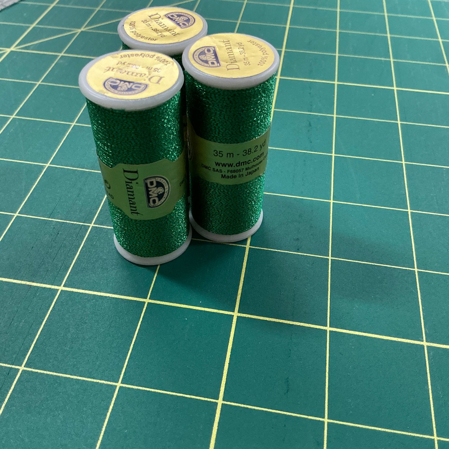 DMC Diamanté Metallic Thread - D699 Green