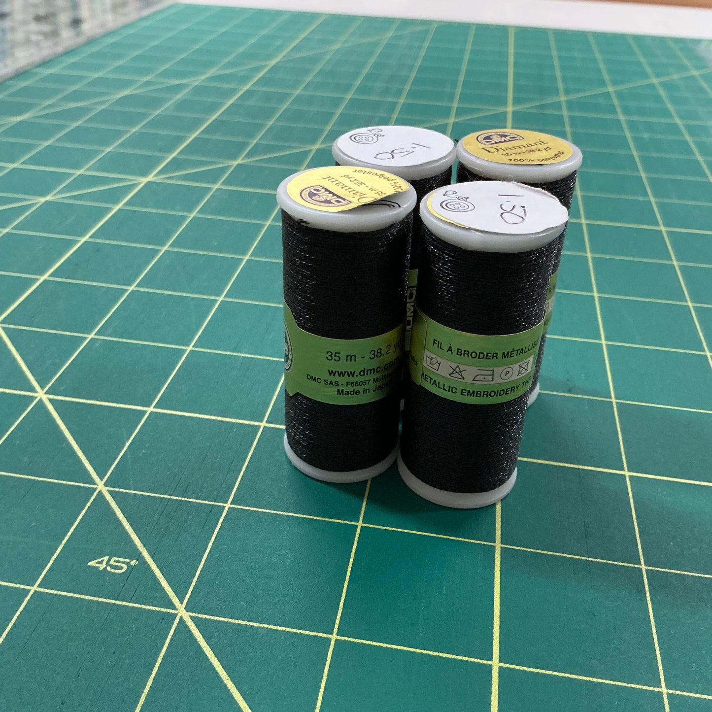 DMC Diamanté Metallic Thread - D310 Black