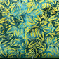 Teal Leaf Batik - Garden Party