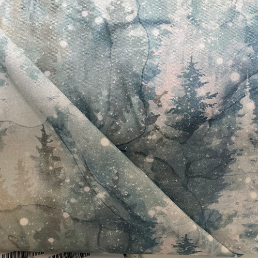 Highland View Trees - Light Blue