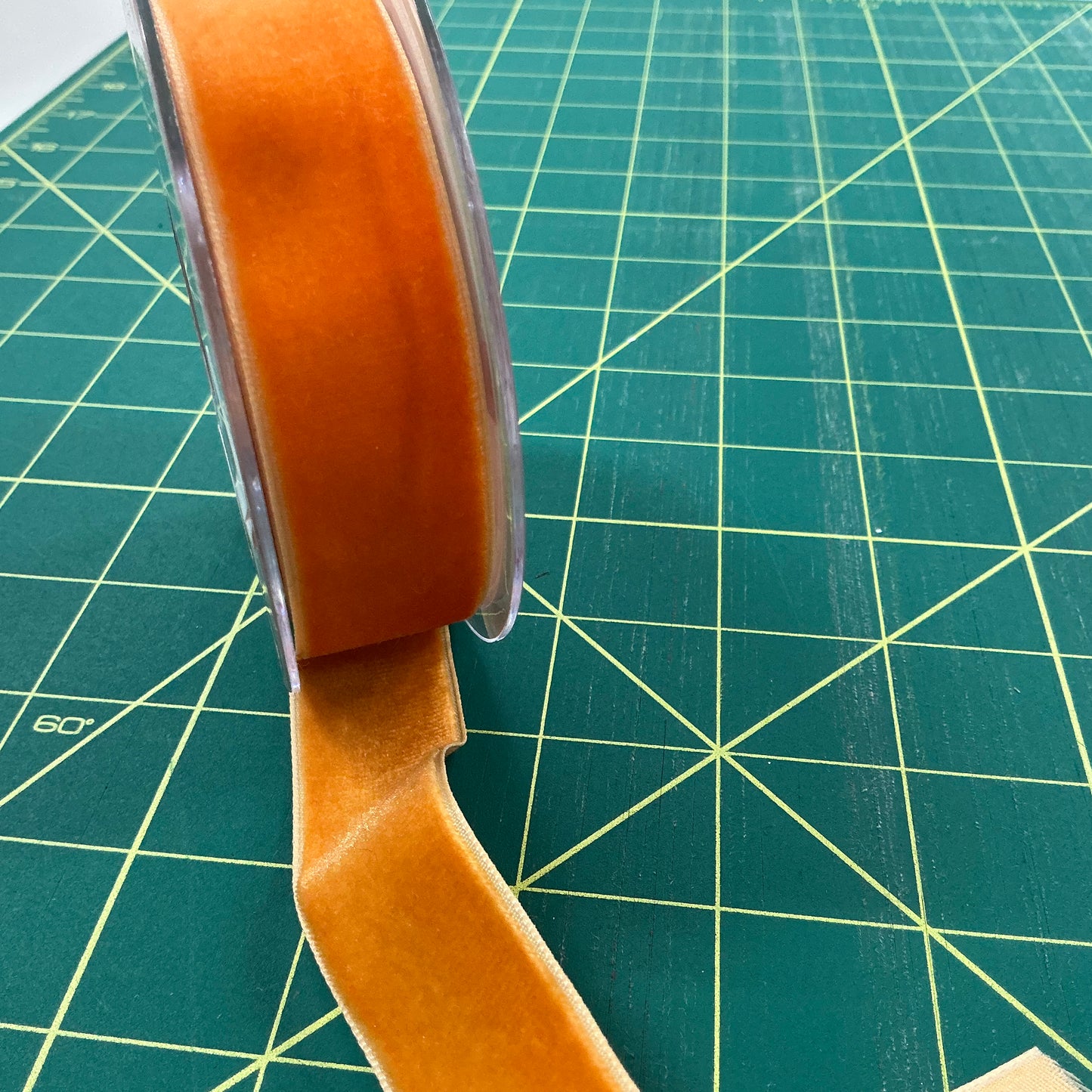 Velvet Ribbon - Orange - 1” (25mm)