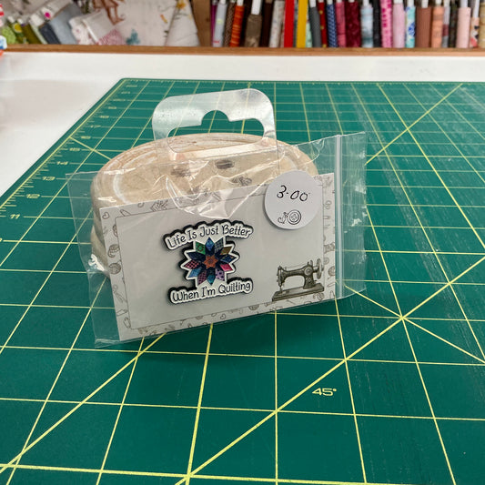 "Life is Better When I'm Quilting" Enamel Pin