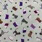 Scattered Cats & Books - Grey