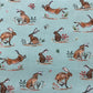 Hares - Pale Teal - In The Forest