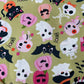 Boo! - Halloween Characters on Pale Green - Not Scary
