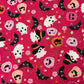 Mini Halloween Friends on Pink  - Not Scary