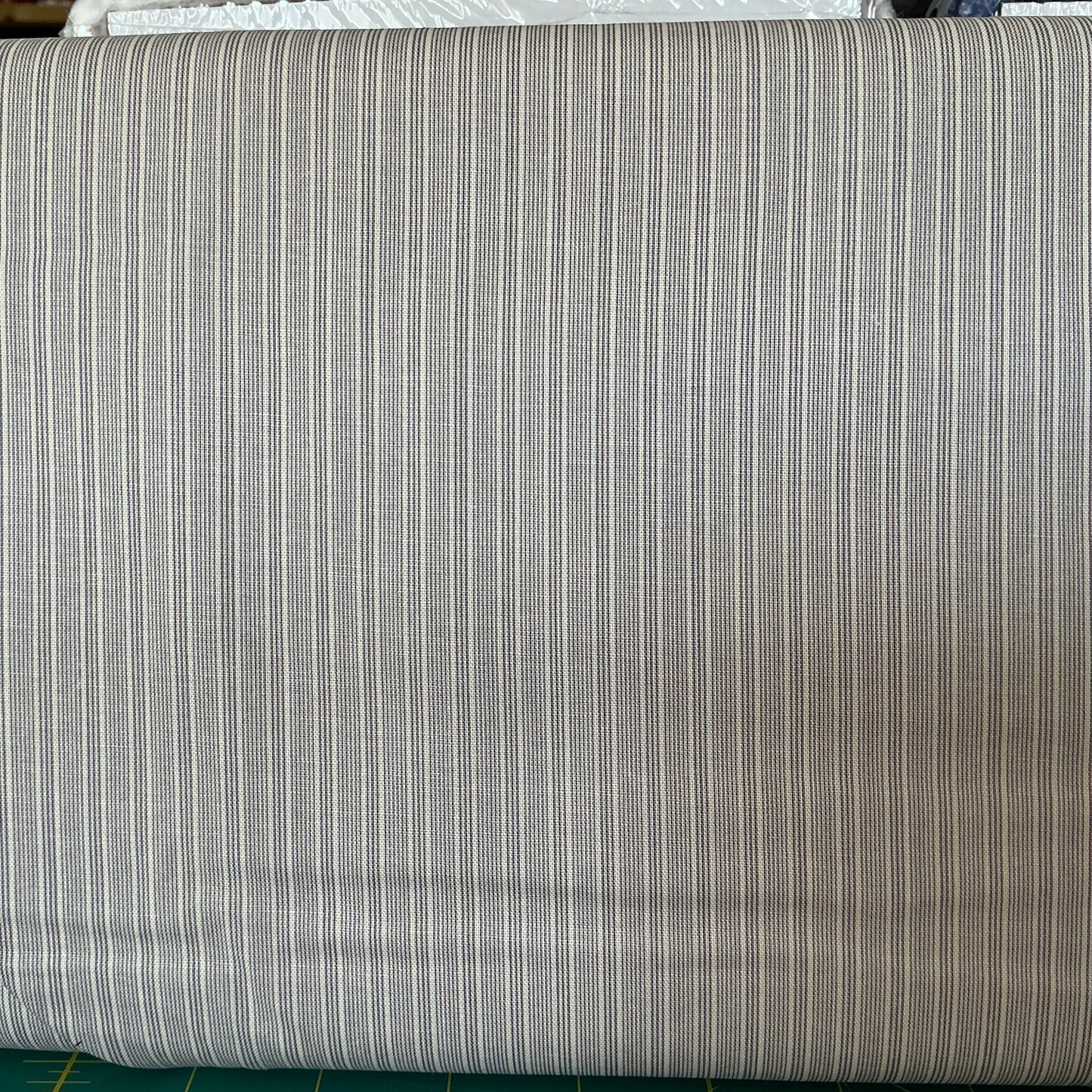 Fine Purple Stripe(Whisper)- Purple - Hazelmont Farm Shirtings