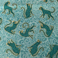 Whiskers Cats - Teal with Gold Metallic Detail - Charmed
