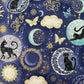 Cats & Moons Twilight - Blue - Charmed