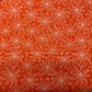 Radiant Flowers - White Design on Orange - Grecian Blues