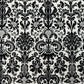 Zawa - Vintage Floral Design - Black on White