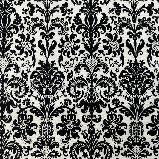 Zawa - Vintage Floral Design - Black on White