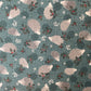 Hedgehogs & Holly - Teal - Winter Moonlight by Susan Wheeler