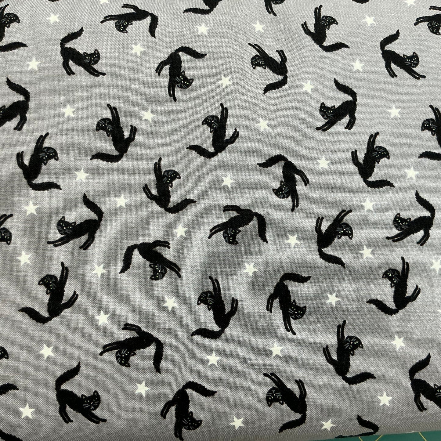 Scattered Scaredy Black Cats - Grey - Transylvania Glow (White glows in the Dark!)