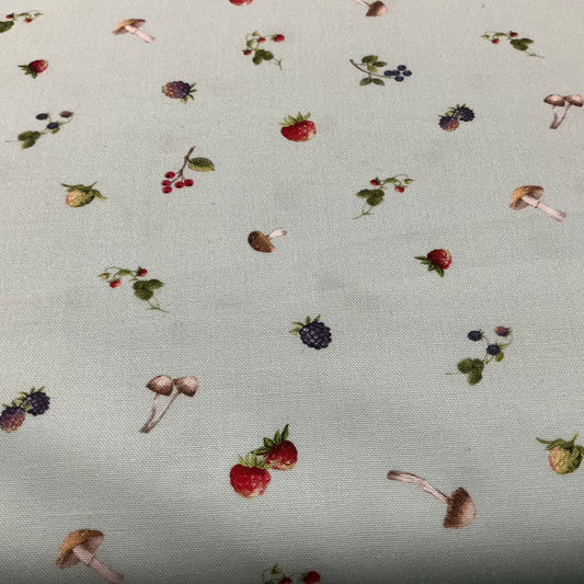 Berries & Toadstools - Blue - Country Mouse