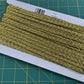 Plaited Metallic Braid - Bright Gold - Approx 7mm wide