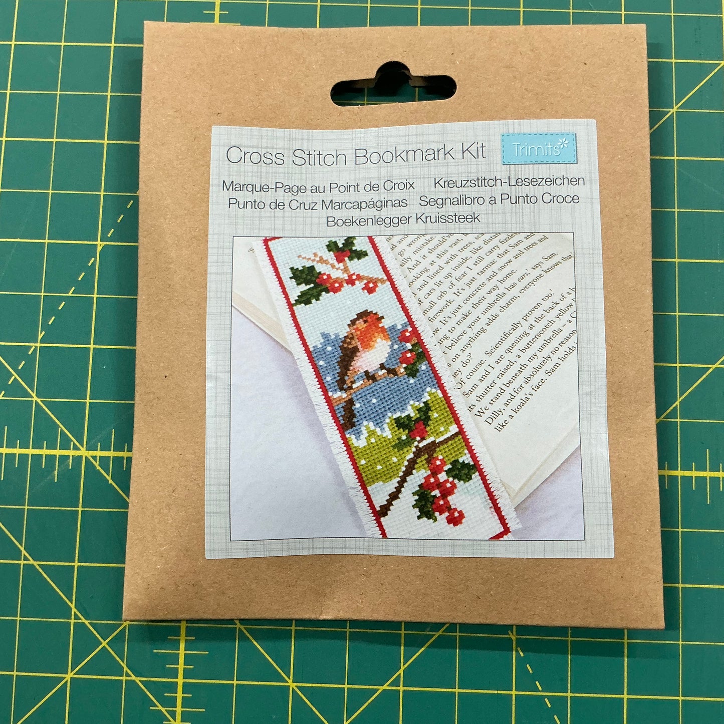 Winter Robin - Cross Stitch Bookmark Kit