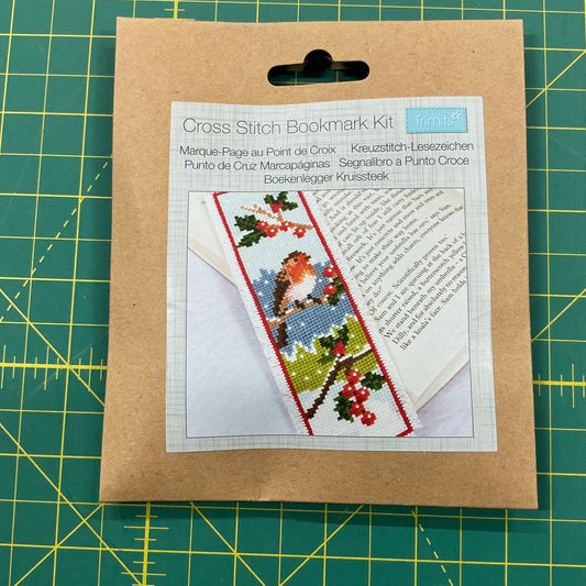 Winter Robin - Cross Stitch Bookmark Kit