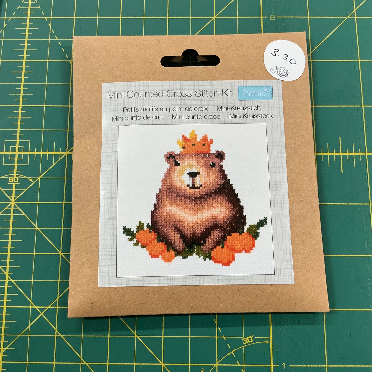 Capybara - Mini Cross Stitch Kit