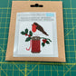 Robin on Cotton Reel - Mini Cross Stitch Kit